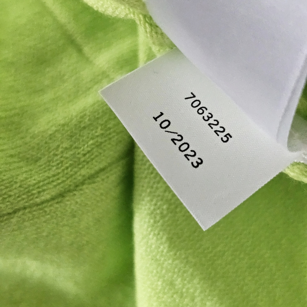 NWT CeCe Puff Sleeve Cotton Crewneck Sweater in Sugar Lime Size Small - Picture 12 of 15